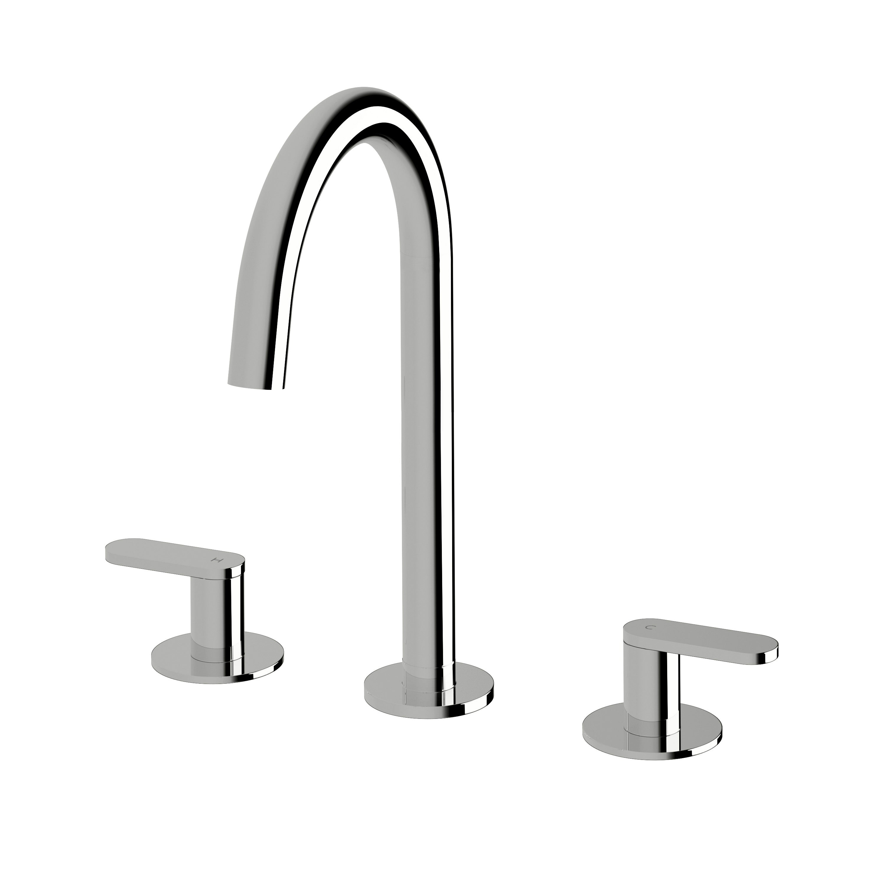 Sussex Duet High Basin Tap Set - Chrome - DBSHS