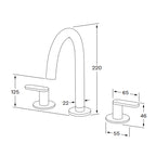 Sussex Duet Basin Tap Set - Chrome - DBS