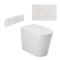 Argent Evoke Wall Faced Smart Toilet Package Includes Argent 80 Smart Cistern - Includes White Grace Button - SWF100A80 + F5020BG