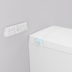 Argent Evoke Wall Faced Smart Toilet Package Includes ViSmart Cistern - No Flush Plate - SWF100V80