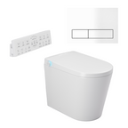 Argent Evoke Wall Faced Smart Toilet Package Includes ViSmart Cistern - Includes 150S White Plate - SWF100V80 + 92241568