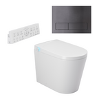 Argent Evoke Wall Faced Smart Toilet Package Includes ViSmart Cistern - Includes 150S Gun Metal Plate - SWF100V80 + 92241590