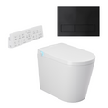 Argent Evoke Wall Faced Smart Toilet Package Includes ViSmart Cistern - Includes 150S Matte Black Plate - SWF100V80 + 92241595