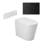 Argent Evoke Wall Faced Smart Toilet Package Includes ViSmart Cistern - Includes 150S Matte Black Plate - SWF100V80 + 92241595