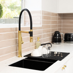 Fienza Sansa Pull-Down Sink Mixer - LF Urban Brass - 229109UB-LF