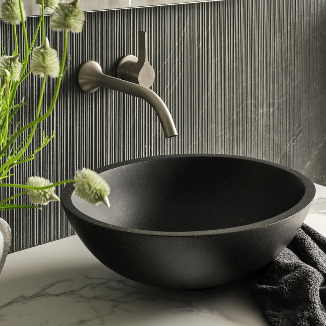 Pietra Bianca Sarah Above Counter Basin - Charcoal - PB3015-C