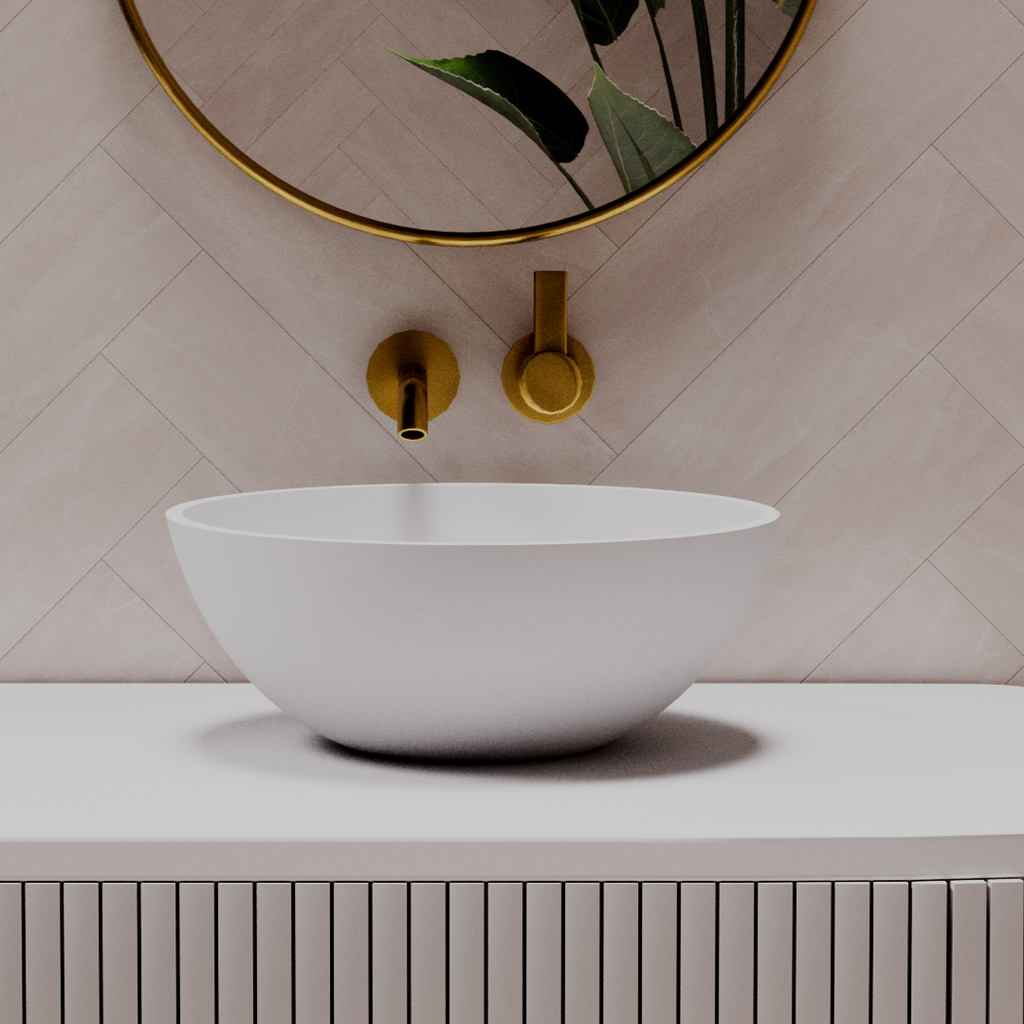 Pietra Bianca Sarah Above Counter Basin - Charcoal - PB3015-C