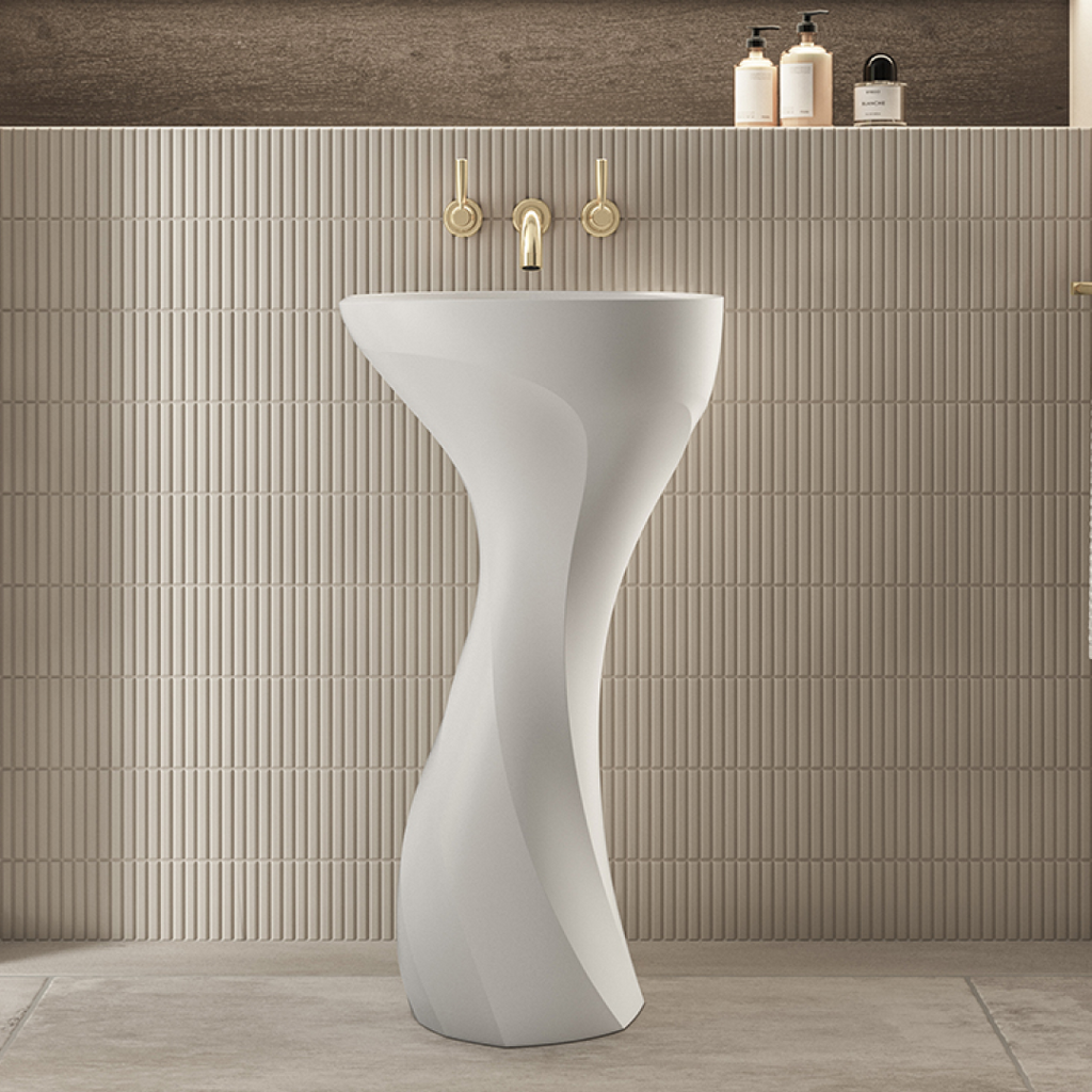 Victoria + Albert Seros 49 Freestanding Basin - Gloss White - FS-SER-49-NO