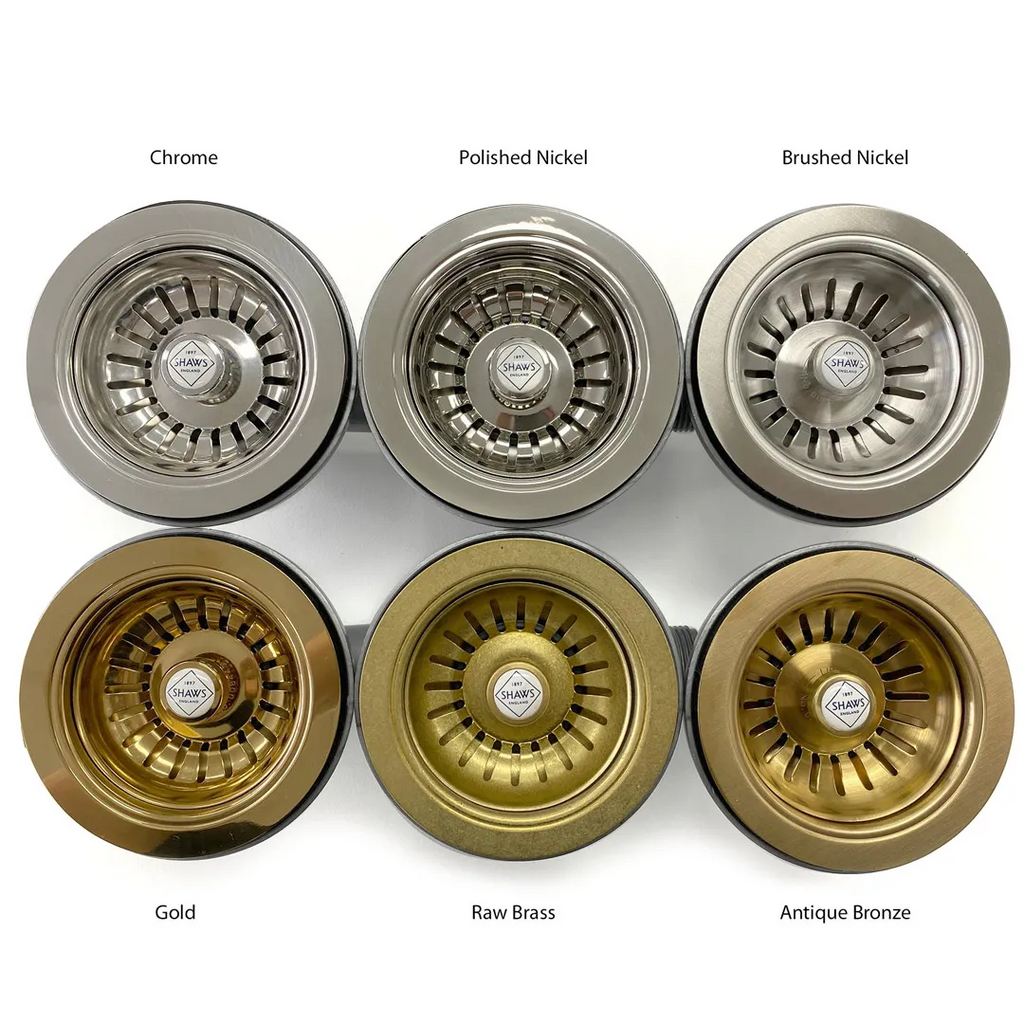 Shaws 90mm Basket Strainer - Raw Brass - FT2900052