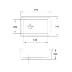 Shaws Laboratory Type 3 Single Bowl Sink - LB0400010