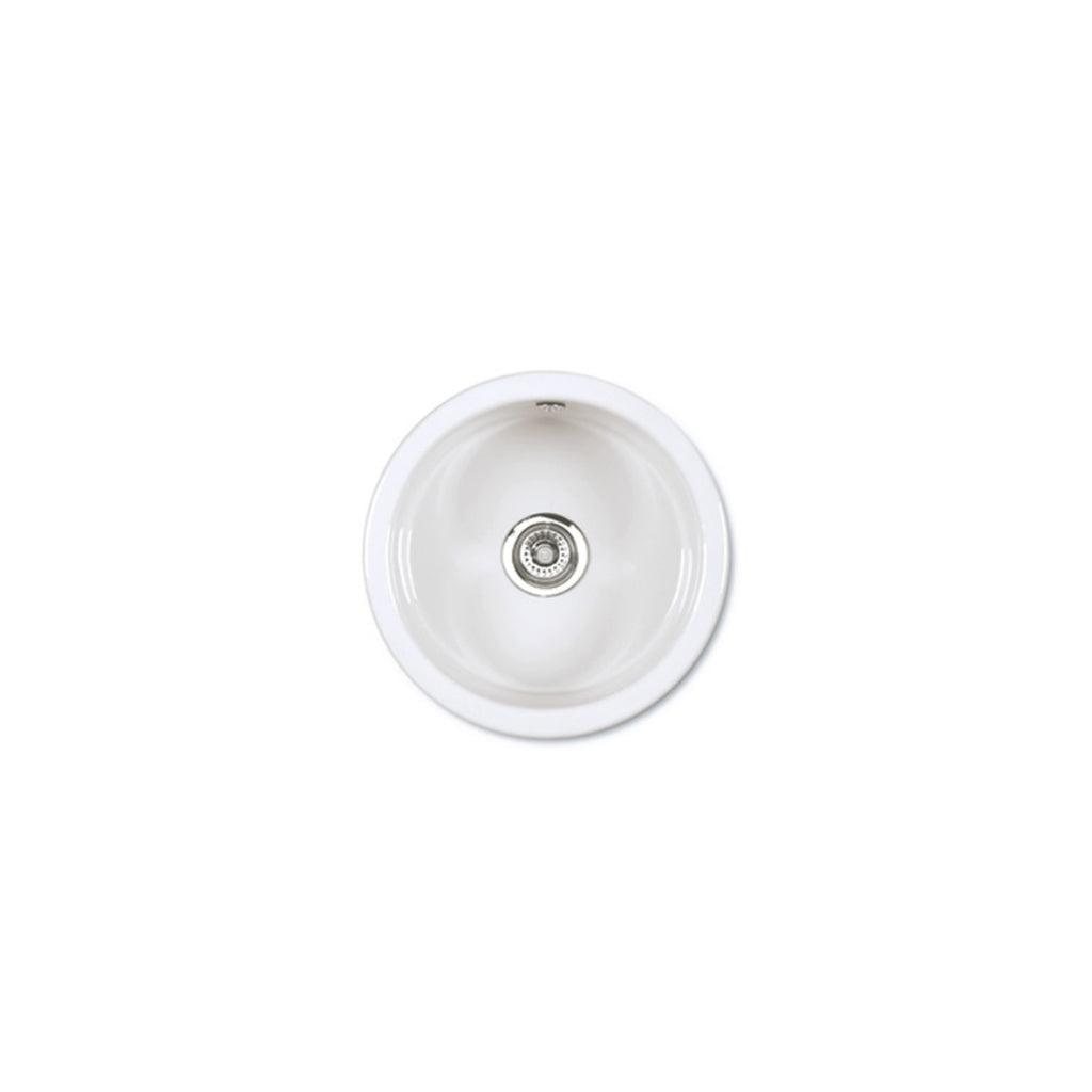 Shaws Round Single Bowl Butler Sink - SCRO460WH