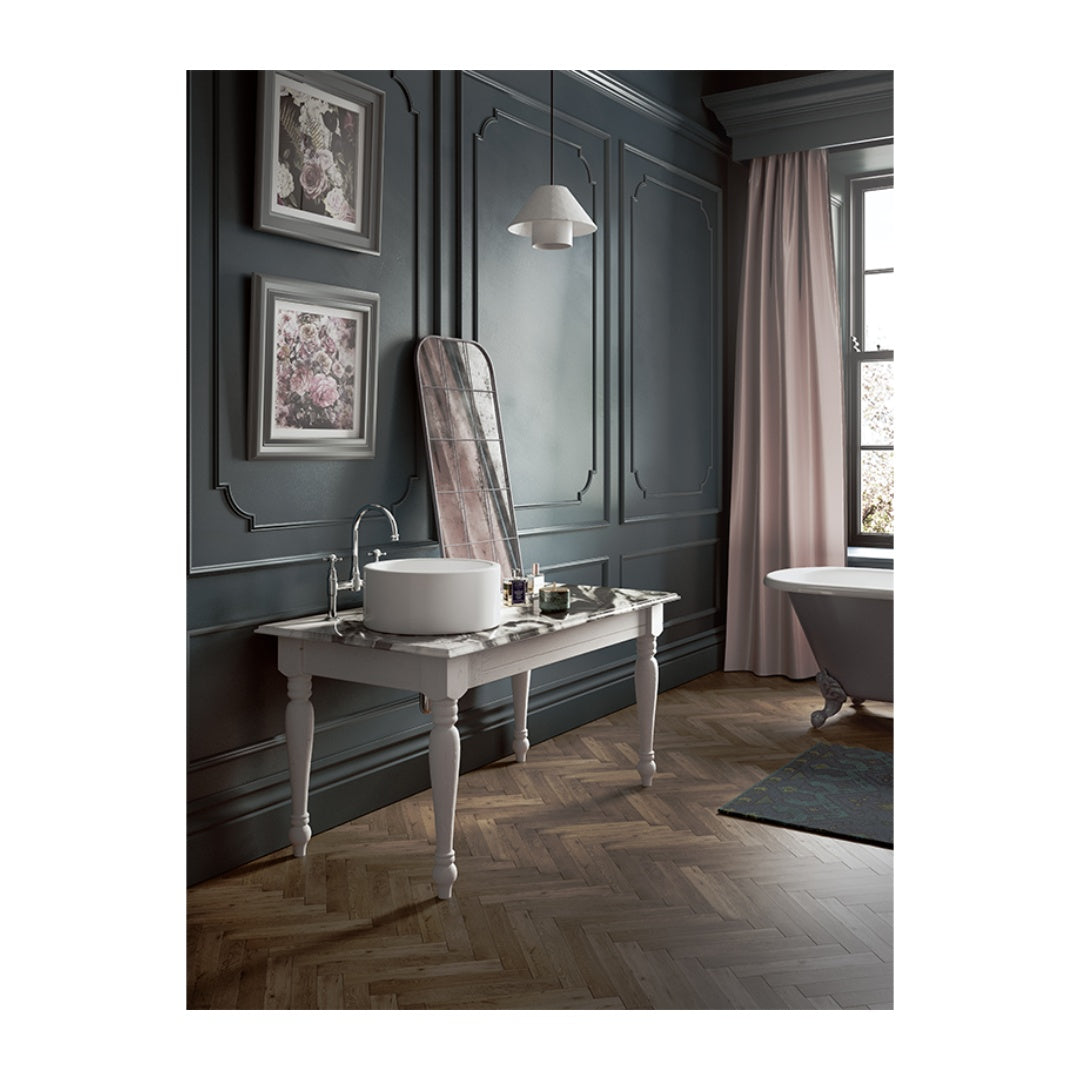 Shaws Round Single Bowl Butler Sink - SCRO460WH