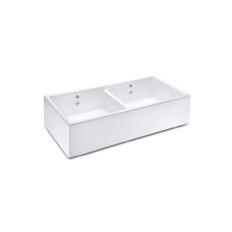 Shaws Shaker Double 900 Fireclay Butler Sink
