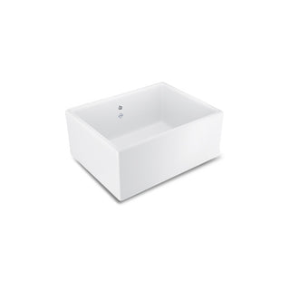 Shaws Shaker Single 600 Fireclay Butler Sink - SCSH600WH