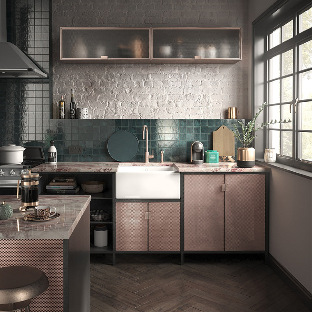 Shaws Shaker Single 600 Fireclay Butler Sink - SCSH600WH