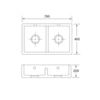 Shaws Shaker Single 800 Fireclay Butler Sink - SCSH108WH
