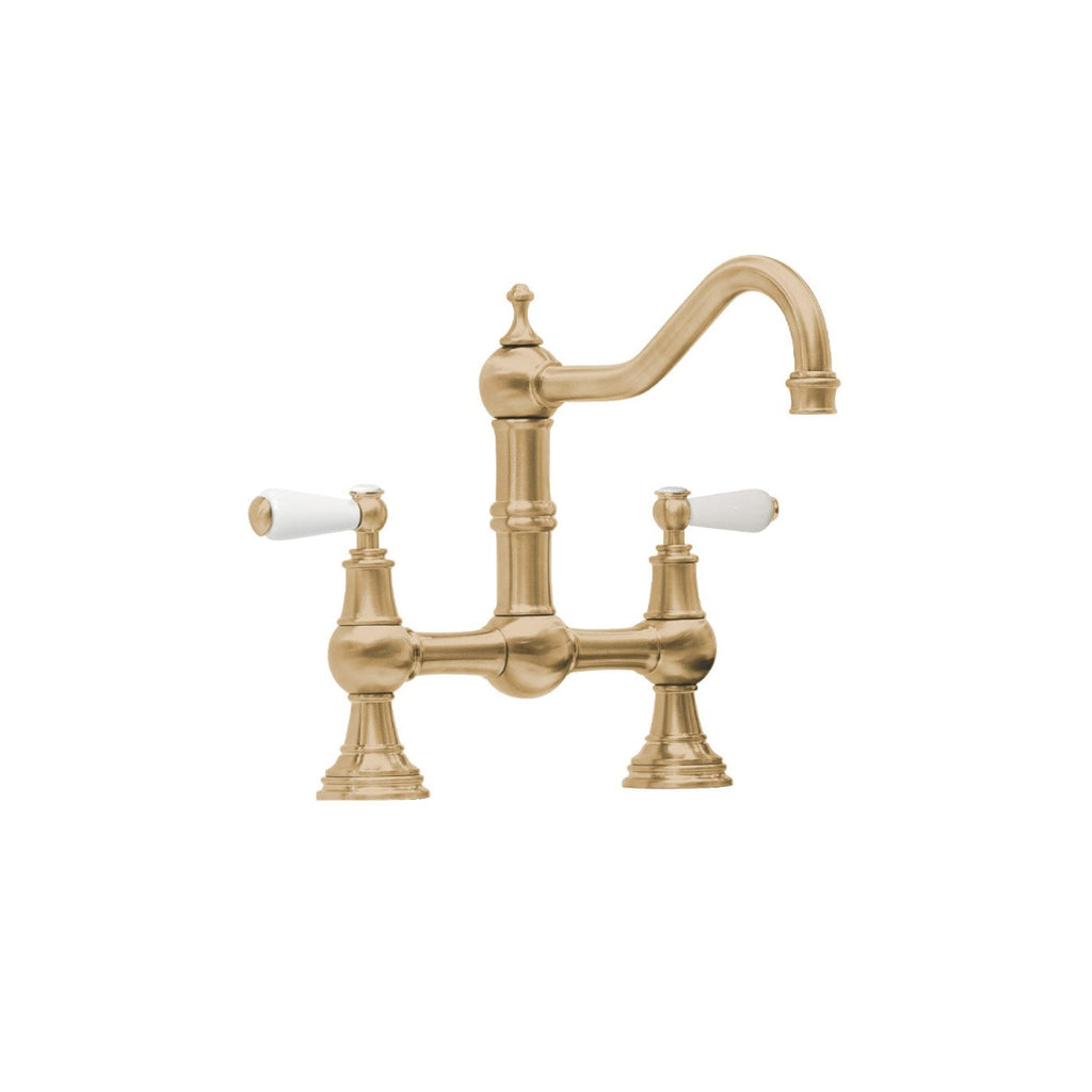 Shaws by Perrin & Rowe Hambleton Kitchen Tap - Satin Brass - AUSH.4751SBWPC
