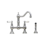 Shaws by Perrin & Rowe Hambleton Kitchen Tap with Spray Rinse - Pewter LF AUSH.4756PFWPC-3