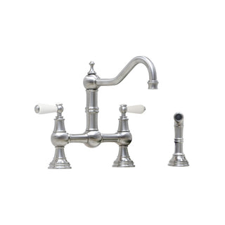 Shaws by Perrin & Rowe Hambleton Kitchen Tap with Spray Rinse - Pewter LF AUSH.4756PFWPC-3