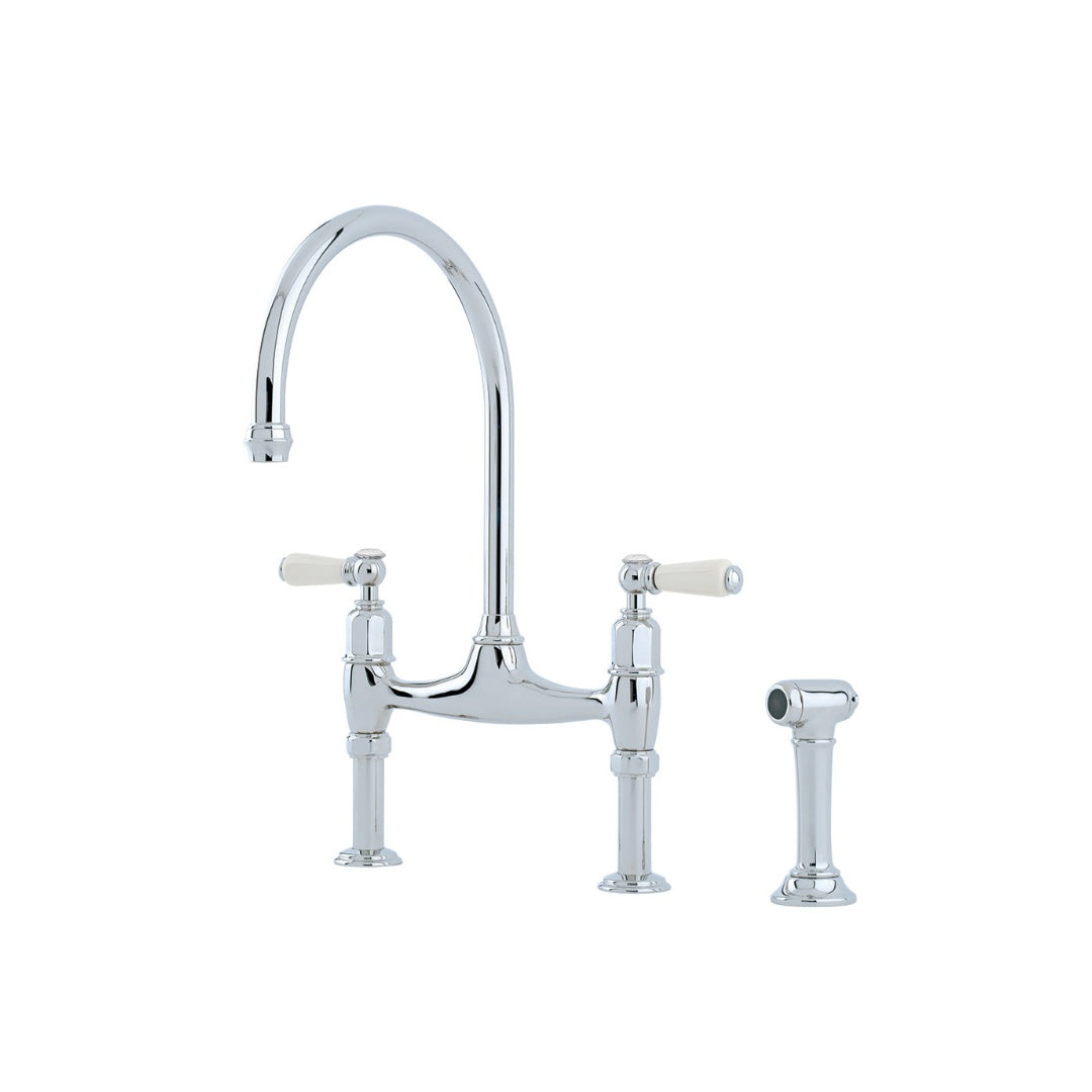 Shaws by Perrin & Rowe Pendleton Kitchen Tap with Rinse - Chrome - AUSH.4173CPWPC