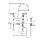 Shaws by Perrin & Rowe Pendleton Kitchen Tap with Spray Rinse - Chrome LF AUSH.4173CPWPC-3