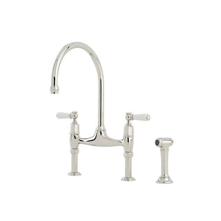 Shaws by Perrin & Rowe Pendleton Kitchen Tap with Spray Rinse - Nickel LF AUSH.4173NIWPC-3