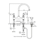 Shaws by Perrin & Rowe Pendleton Kitchen Tap with Rinse - Satin Brass - AUSH.4173SBWPC