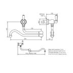 Shaws by Perrin & Rowe Pot Filler - Polished Brass LF AUSH.4417BR-3