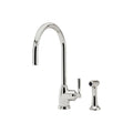 Shaws by Perrin & Rowe Roeburn Kitchen Tap with Spray Rinse - Nickel LF AUSH.4846NI-3