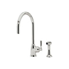Shaws by Perrin & Rowe Roeburn Kitchen Tap with Spray Rinse - Nickel LF AUSH.4846NI-3