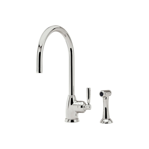 Shaws by Perrin & Rowe Roeburn Kitchen Mixer with Rinse - Nickel