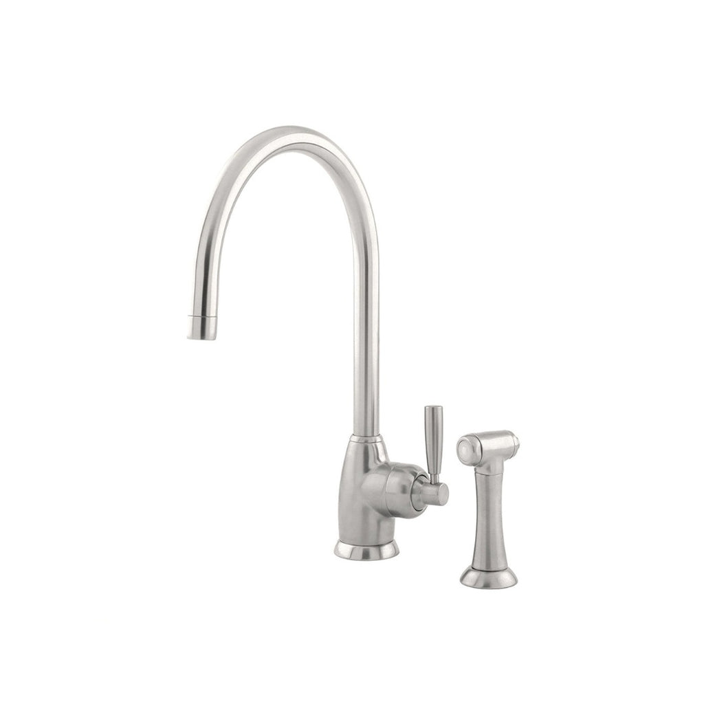 Shaws by Perrin & Rowe Roeburn Kitchen Tap with Spray Rinse - Pewter LF AUSH.4846PF-3