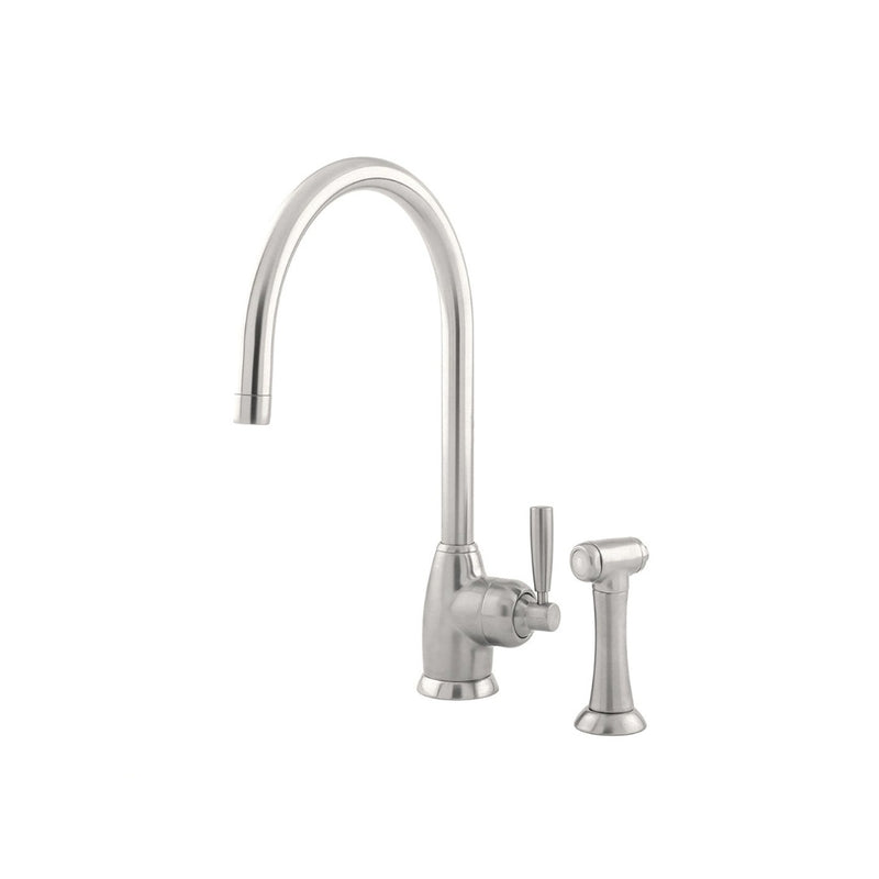 Shaws by Perrin & Rowe Roeburn Kitchen Mixer with Rinse - Pewter