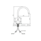 Shaws by Perrin & Rowe Silverdale Kitchen Tap - Chrome LF AUSH.4861CP-3
