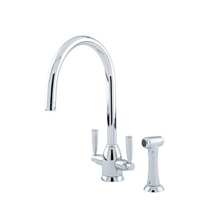 Shaws by Perrin & Rowe Silverdale Kitchen Tap with Spray Rinse - Chrome LF AUSH.4866CP-3