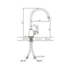 Shaws by Perrin & Rowe Yarrow Kitchen Mixer - Chrome - AUSH.4341CPWPC