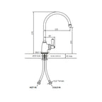 Shaws by Perrin & Rowe Yarrow Kitchen Mixer - English Bronze LF AUSH.4341EBWPC-3