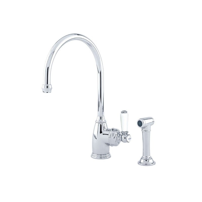 Shaws by Perrin & Rowe Yarrow Kitchen Mixer with Rinse - Chrome