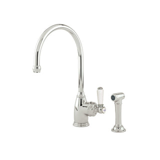 Shaws by Perrin & Rowe Yarrow Kitchen Mixer with Spray Rinse - Nickel LF AUSH.4346NIWPC-3