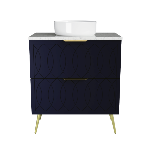 Timberline Sutherland House Deco Freestanding Vanity 750mm - SHCV750CSSAL