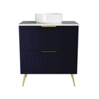 Timberline Sutherland House Deco Freestanding Vanity 750mm - SHCV750CSSAL