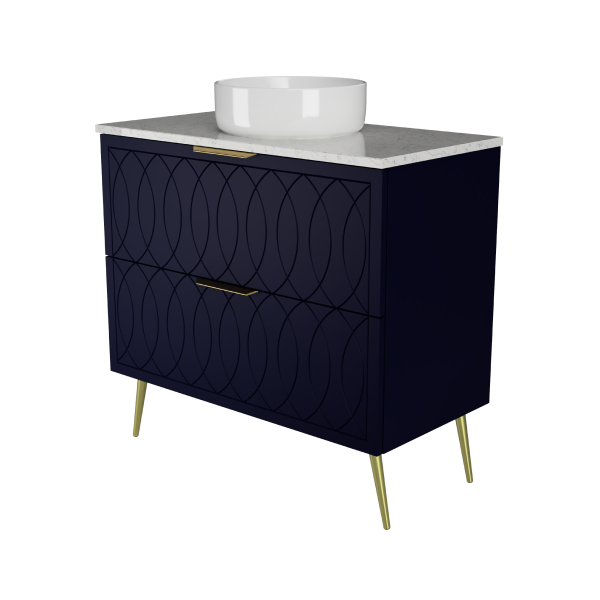 Timberline Sutherland House Deco Freestanding Vanity 900mm