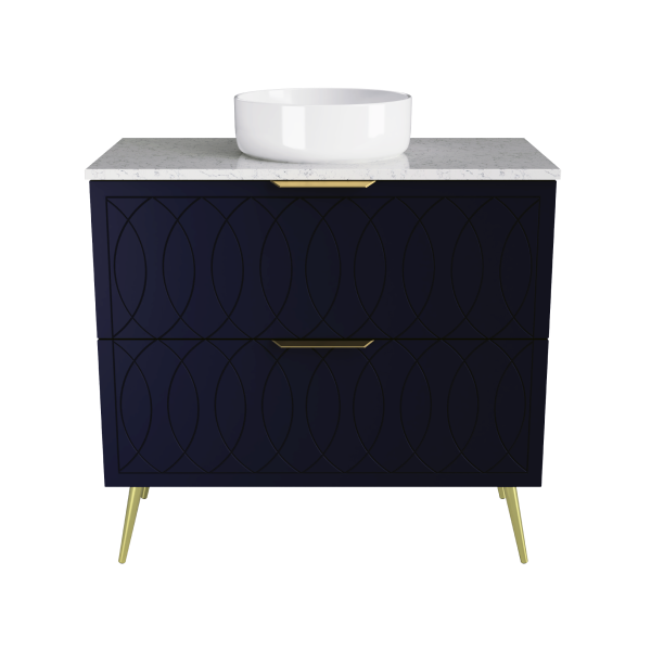 Timberline Sutherland House Deco Freestanding Vanity 900mm - SHCV900CSSAL