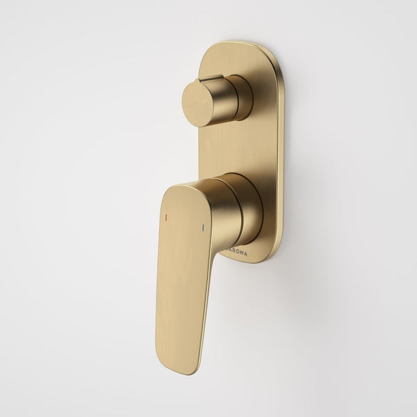 Caroma Contura II Bath/Shower Diverter Mixer Includes Body - Brushed Brass