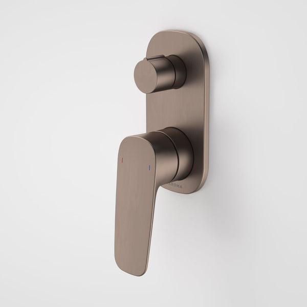 Caroma Contura II Bath/Shower Diverter Mixer Includes Body - Brushed Bronze