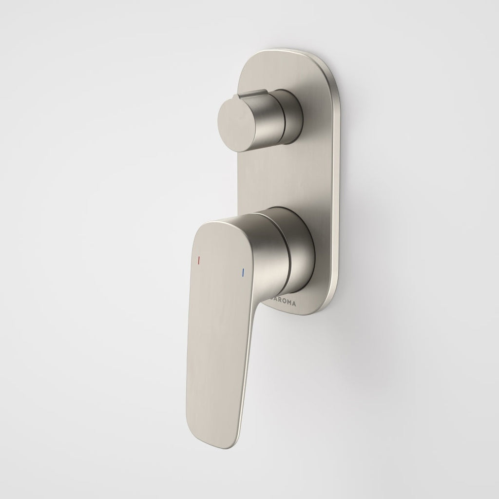 Caroma Contura II Bath/Shower Diverter Mixer Includes Body - Brushed Nickel - 849057BN