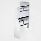 Caroma Urbane II Bath/Shower Mixer & Diverter with Rectangular Plate - Chrome - 99657C