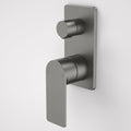Caroma Urbane II Bath/Shower Mixer & Diverter with Rectangular Plate - Gun Metal - 99657GM