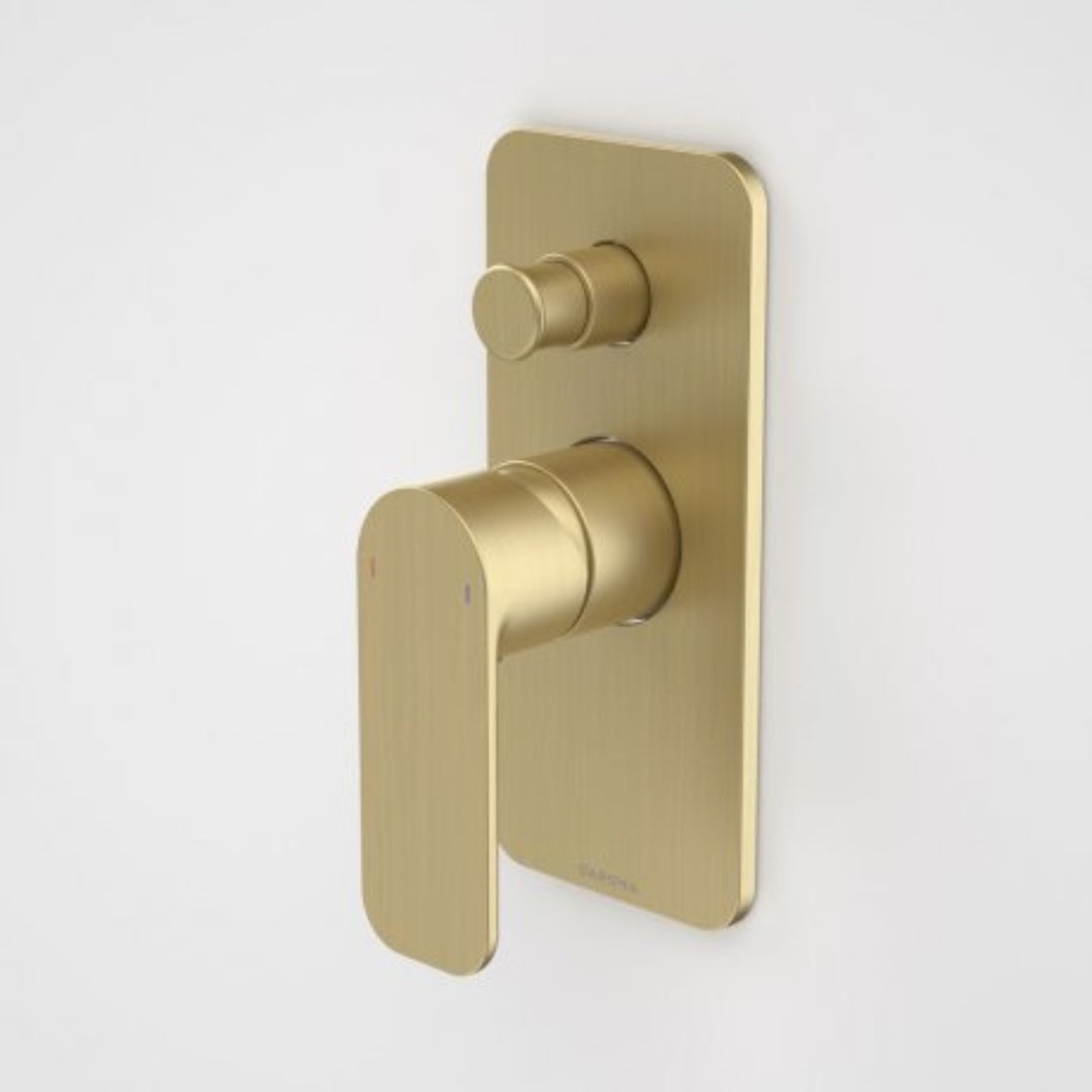 Caroma Luna Bath/Shower Mixer with Diverter - Brushed Brass - 68185BB