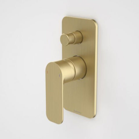 Caroma Luna Bath/Shower Mixer with Diverter - Brushed Brass